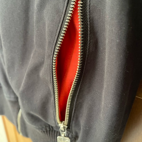 Y2K ADIDAS VESPA Black and Red Cotton Jacket, Men's Size Small - Picture 5 of 15